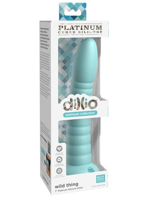 Dillio Platinum Wild Thing 7 inch Pure Silicone Dildo - - Realistic Dildos