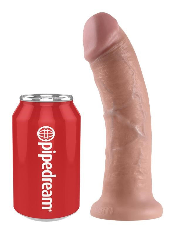 King Cock 8 Inch Realistic Dildo with Suction Cup - - Realistic Dildos