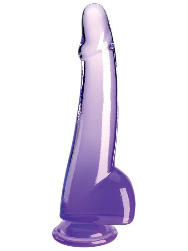 King Cock Clear 10 inch Realistic Dildo with Balls and Suction Cup Base - - Realistic Dildos