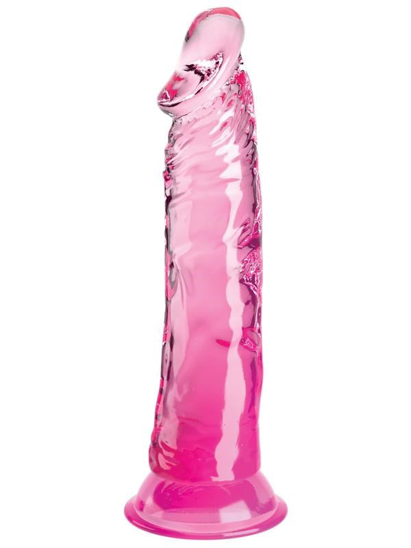 King Cock Clear 8 Inch Translucent & Realistic Dildo - - Realistic Dildos