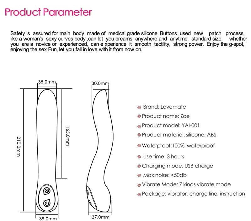 LoveMate Zoe Massager - Luxury Sex Toys