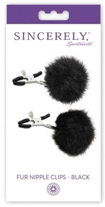 Sincerely Fur Nipple Clips - - Breast and Nipple Toys