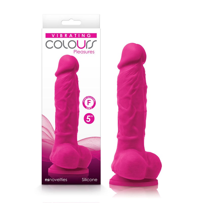 Colours Pleasures Vibrating Dildo 5 inch - - Body Wands