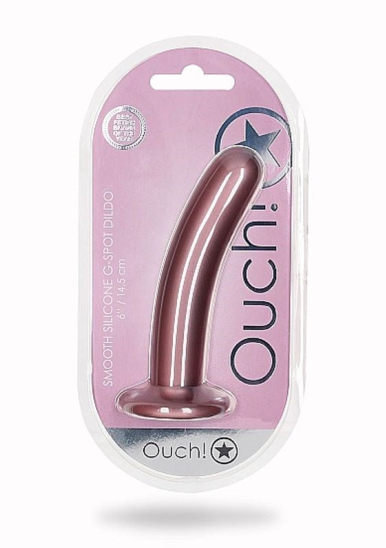 OUCH! Smooth Silicone G-Spot Dildo - 6'' / 14.5 cm - - Non-Realistic Dildos