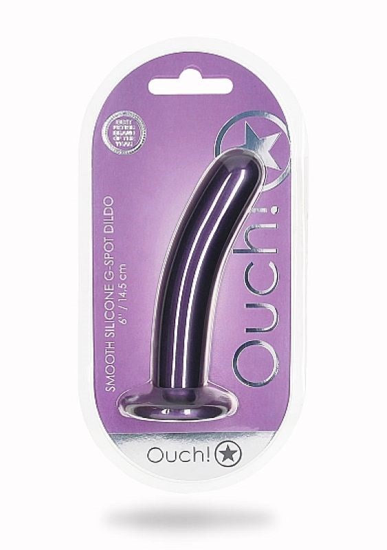 OUCH! Smooth Silicone G-Spot Dildo - 6'' / 14.5 cm - - Non-Realistic Dildos