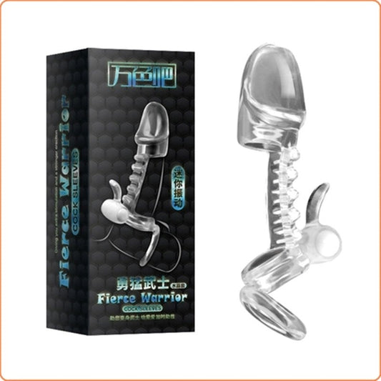 Warrion Glans Sleeve With Ball Ring Vibrating - - Pumps, Extenders and Sleeves