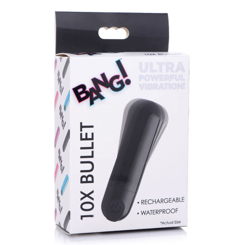 Bang! 10X Vibrating Metallic Bullet - - Collars And Cuffs