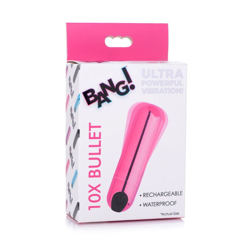 Bang! 10X Vibrating Metallic Bullet - - Collars And Cuffs