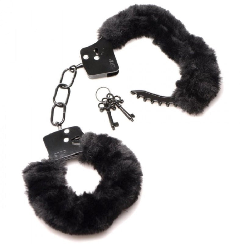 Cuffed in Fur Furry Handcuffs - - BabyDolls And Chemises