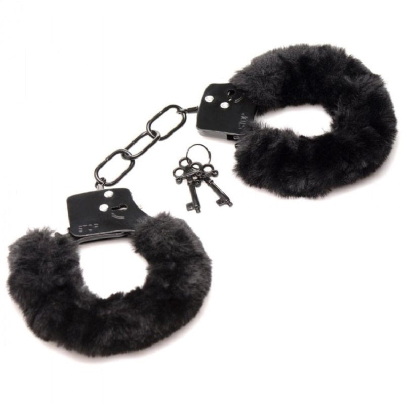 Cuffed in Fur Furry Handcuffs - - BabyDolls And Chemises