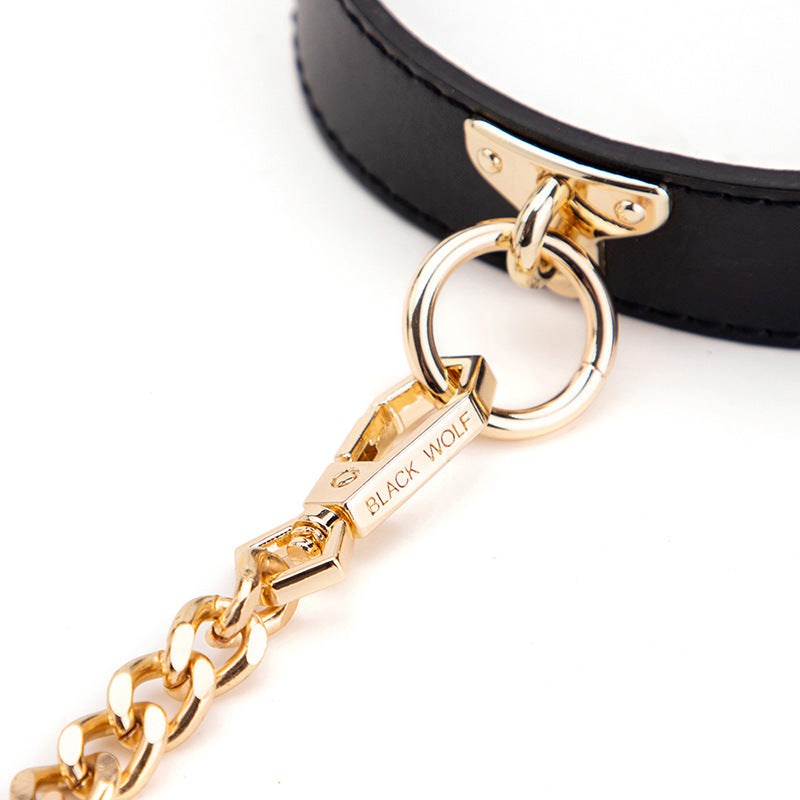 Golden Chain Lead BDSM Collar - - Fancy Dress Ups
