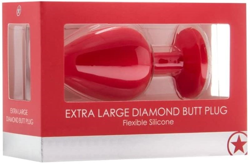 Ouch! Extra Large Diamond Butt Plug - - Breast and Nipple Toys