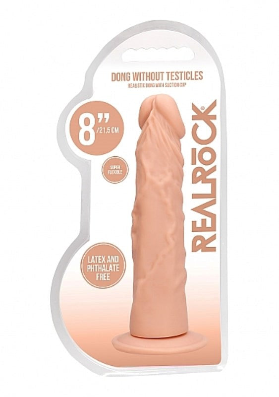 Realrock Skin Dong 8 inch - - Realistic Dildos