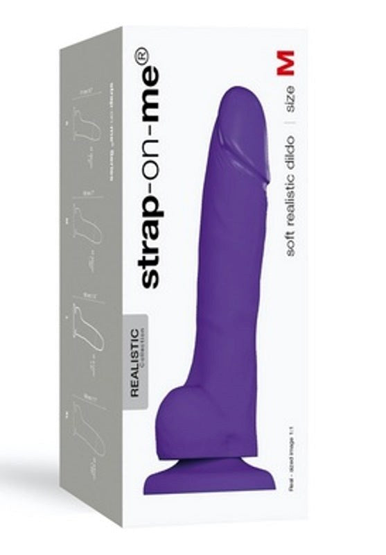 Strap-on-Me Soft Realistic Dildo Medium - - Strap On Sextoys