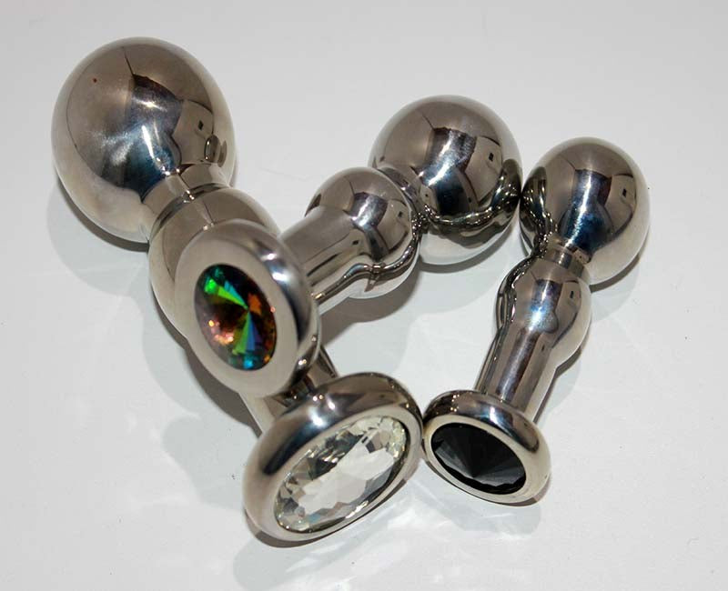 Captivating Steel Delight - Hell's Couture Bang Butt Plug Large - Steel Sex Toys