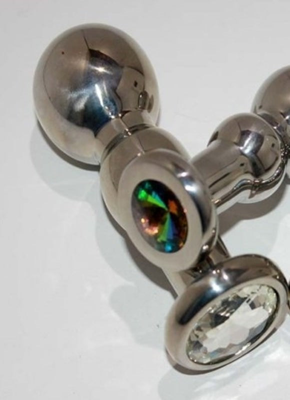 Captivating Steel Delight - Hell's Couture Bang Butt Plug Large - Steel Sex Toys