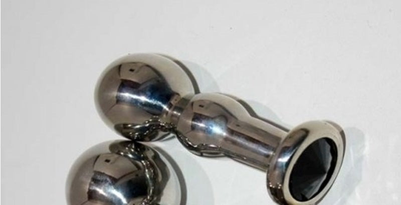 Captivating Steel Delight - Hell's Couture Bang Butt Plug Large - Steel Sex Toys