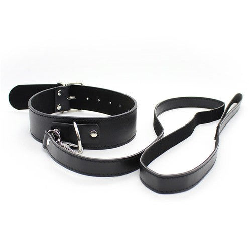 Fur Lined Collar with Leash - - Luxury Sex Toys