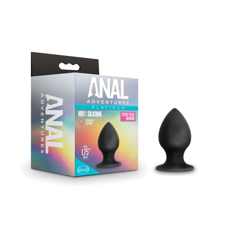 Anal Adventures Platinum Anal Stout Plug - Butt Plugs