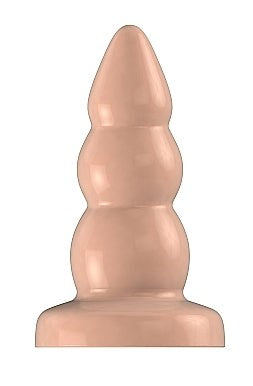 Bottom Line Rubber Butt Plug Flesh Model 6 - Butt Plugs