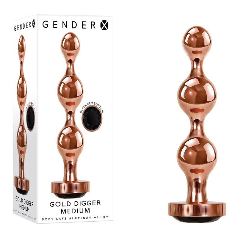 Gender X GOLD DIGGER - Customizable Anal Pleasure - Butt Plugs