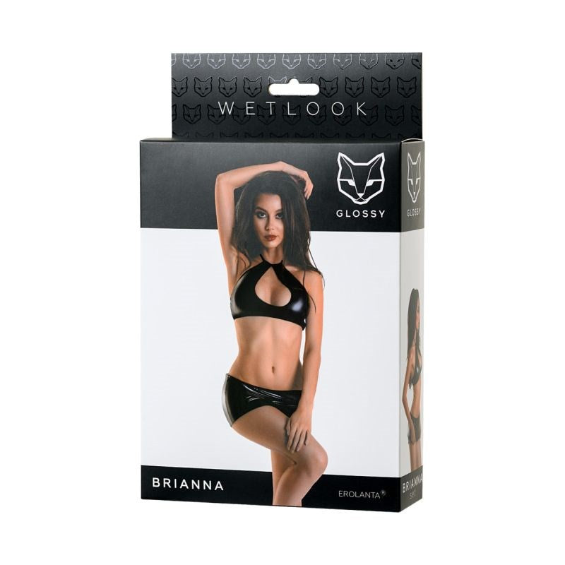 Glossy Wetlook Set Brianna - Bras and Bra Sets
