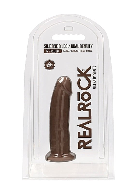Realrock Ultra Silicone Dildo Brown - Realistic Dildos
