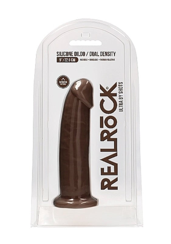 Realrock Ultra Silicone Dildo Brown - Realistic Dildos