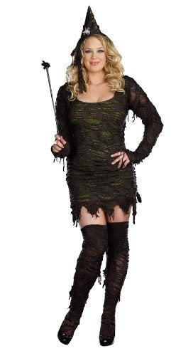 Captivating Rag Detailing Witch Dress - Embrace the Allure - Fancy Dress Ups