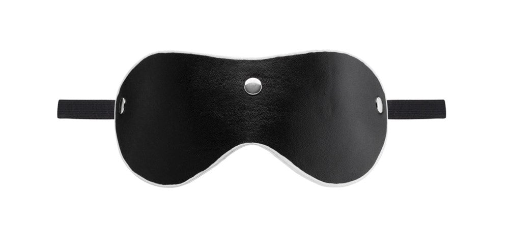 Bad Romance Leather Eye Mask with Elastic Strap - Masks And Blindfolds