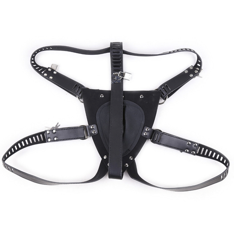 Faux Leather Male Chastity Pants by BDStyle - His Fetish
