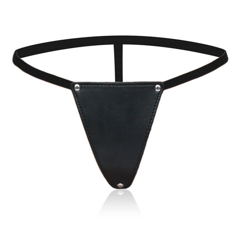 G-String Faux Leather Bikini Panty - Her Fetish