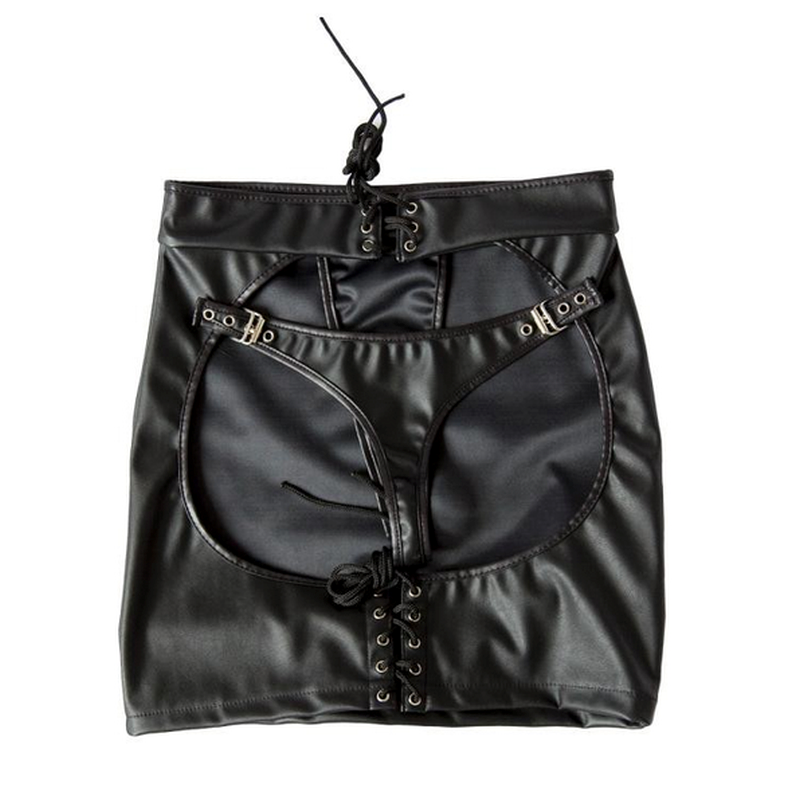 Ladies Open Back BDSM Skirt - Her Fetish