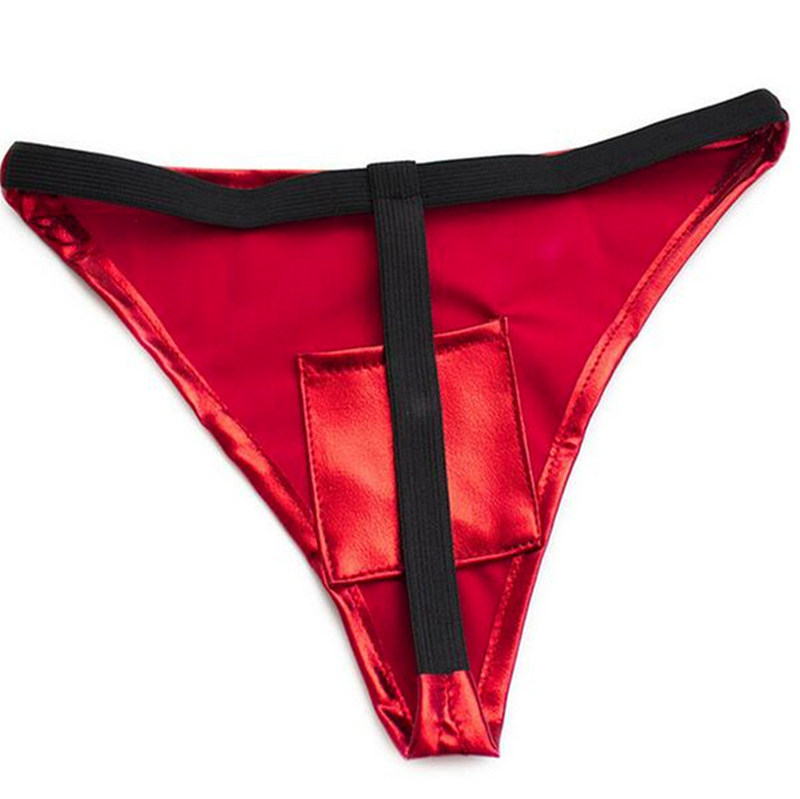 Patent Sexy Panty with Love Egg Bag - Her Fetish