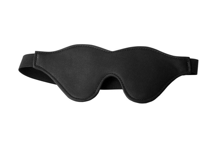 Strict Black Fleece Lined Blindfold Black - Masks And Blindfolds