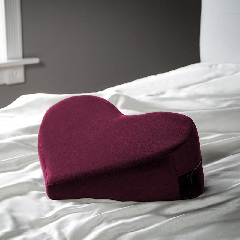 Liberator Heart Wedge Merlot - Sex Furniture