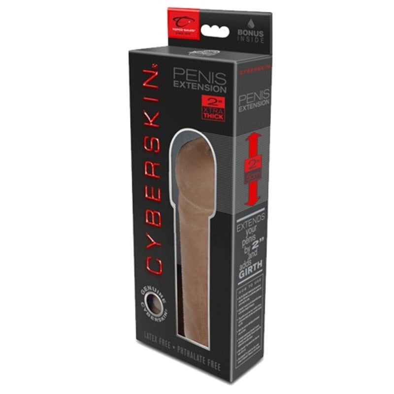 CyberSkin 2 Inch Xtra Thick Transformer Penis Extension - Penis Sleeves and Extenders