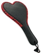 Kitties playpen Heart Shaped Leather Paddle 28cm - Paddles And Slappers