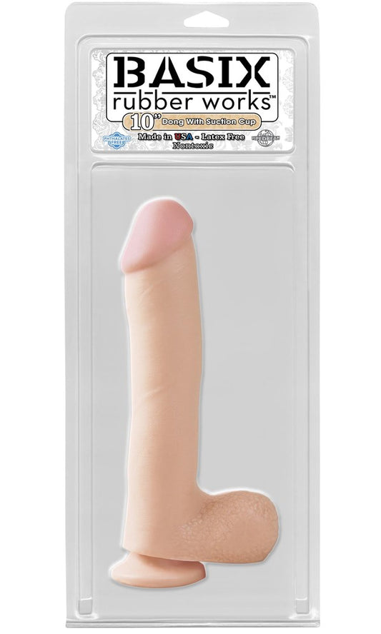 Pipedream Basix 10 Inch Suction Cup Realistic Dildo