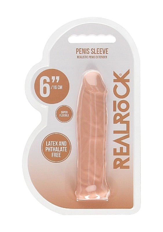 Realrock Skin Penis Sleeve 6 inch - Penis Sleeves and Extenders
