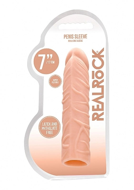 Realrock Skin Penis Sleeve 7 inch - Penis Sleeves and Extenders