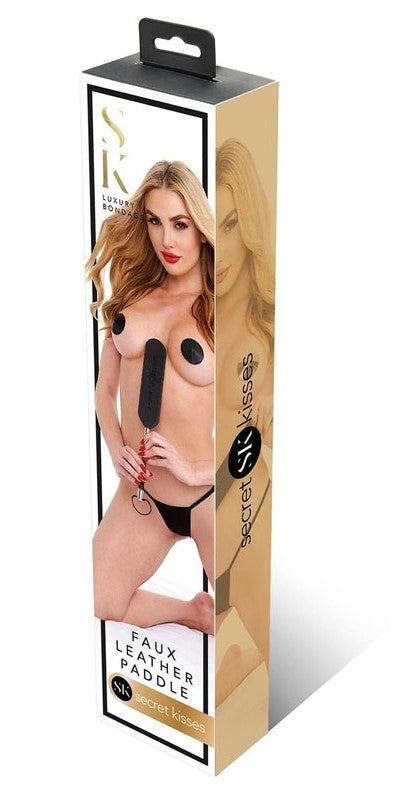 Secret Kisses Faux Leather Paddle - Paddles And Slappers