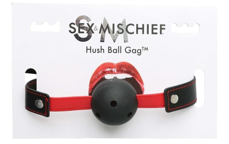 Premium Hush Ball BDSM Mouth Gag by Sportsheets - Bondage Gags and Bits