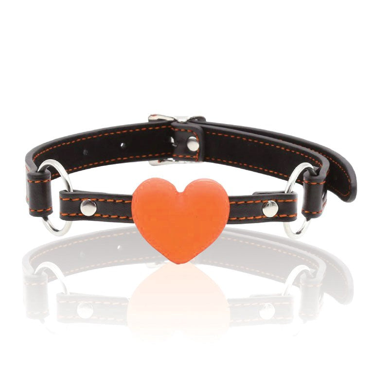 The 9's Orange Is The New Black - Heart Gag - Bondage Gags and Bits