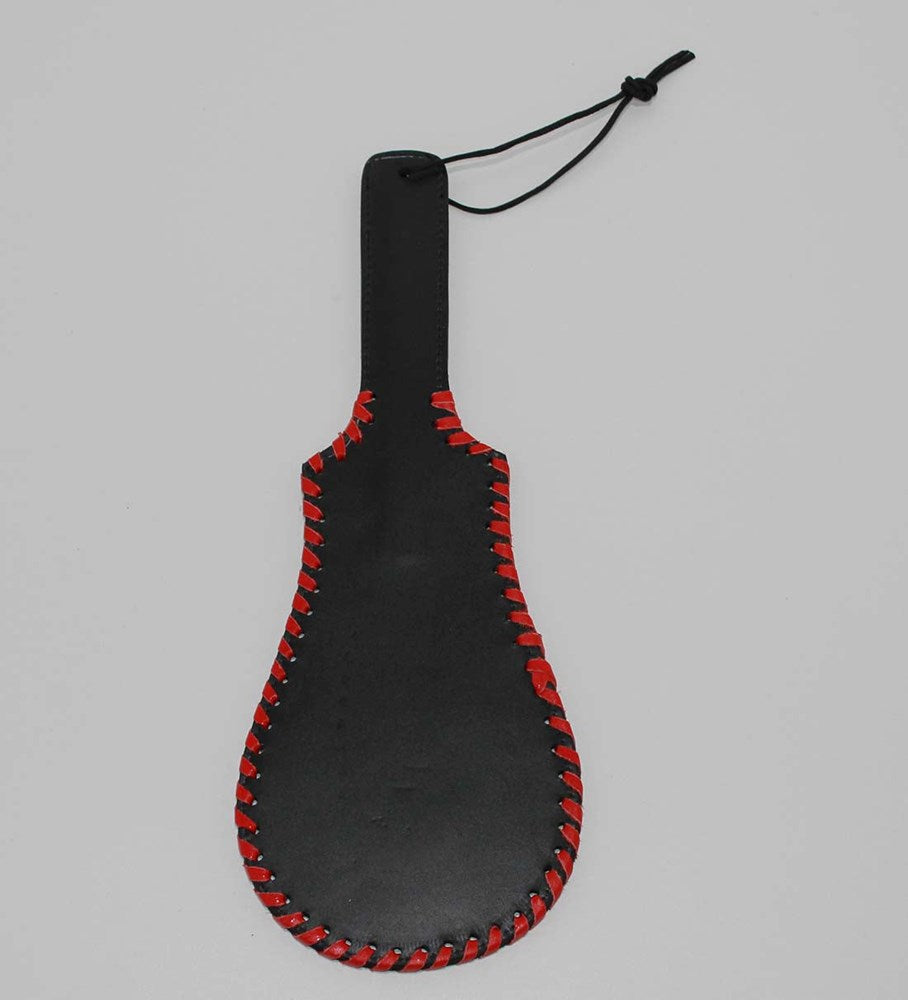 Whipped Ass Oval Leather Paddle 35cm - Paddles And Slappers