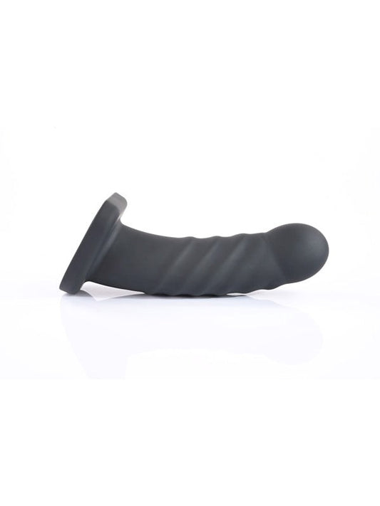 Merge Sportsheets Banx Ribbed Hollow Dildo Black