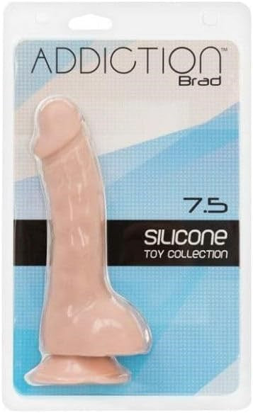 Addiction Brad Realistic Dong Beige 7.5 Inch - Realistic Dildos