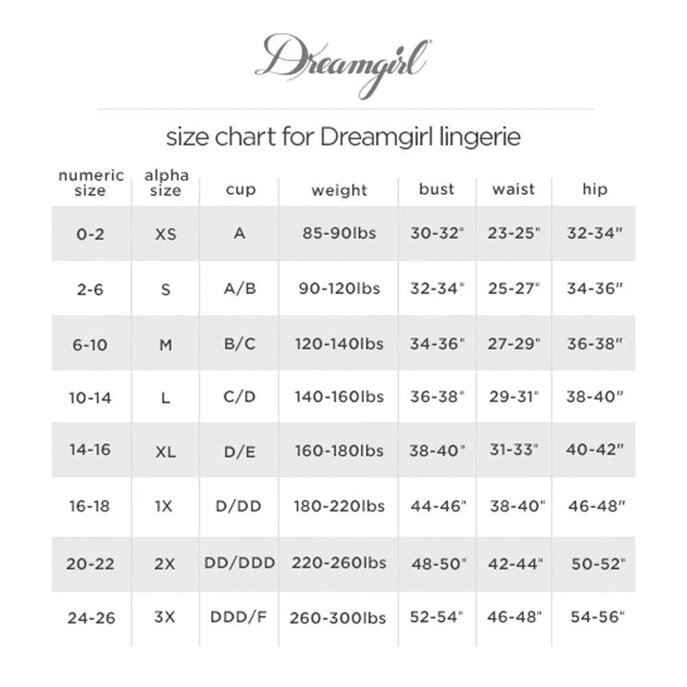 Dreamgirl Lace Up Sexy Womens Panty Large - G-Strings, Panties and Shorts