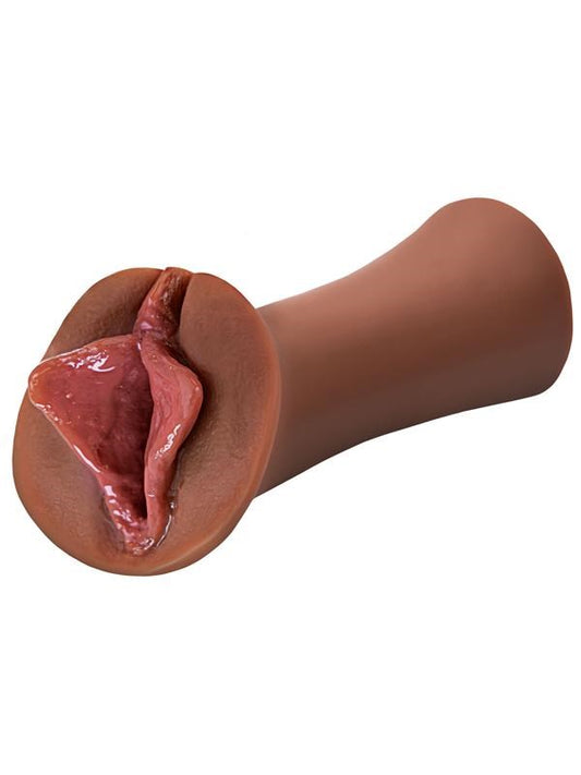 Pipedream PDX Extreme Wet Pussies Luscious Self Lubricating Stroker Lips Brown