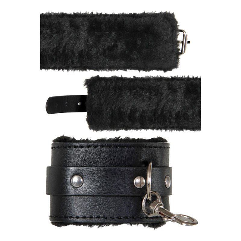 Adam and Eve Bondage PLay Hog Tie Restraints Black - Cuffs And Restraints